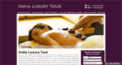 Desktop Screenshot of indialuxurytour.com